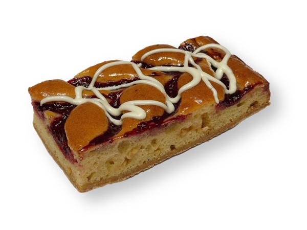 Frambozen witte chocolade plaatcake